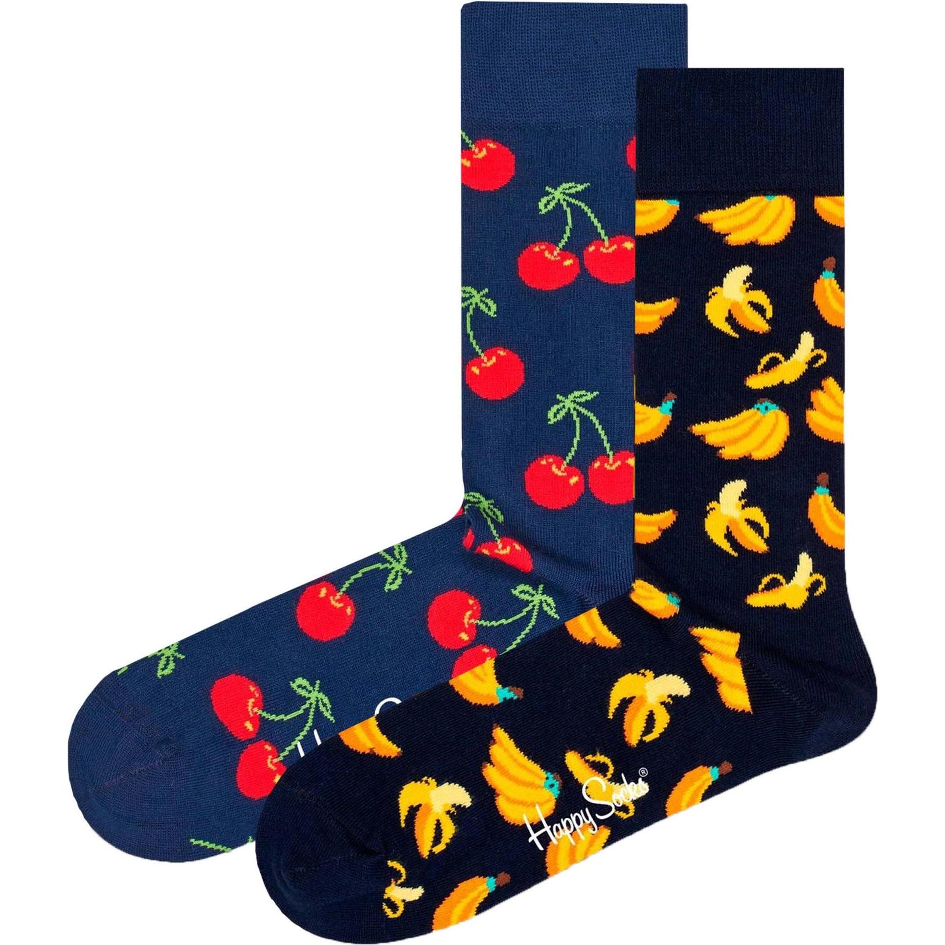 Thumbnail - Happy Socks, Unisex, Socken, Classic Cherry, Mehrfarbig, (2er Pack, 41 - 46)