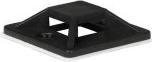 Produktbild ProXtend Self Adhesive Cable Clips 25mm x 25mm Black 50pcs in a bag (Kunststoffkabelbinder, 25 mm, 50 Stk.)