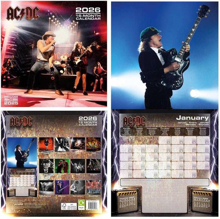 Image du produit AC/DC - Calendrier motif/style Carré (30 x 30)