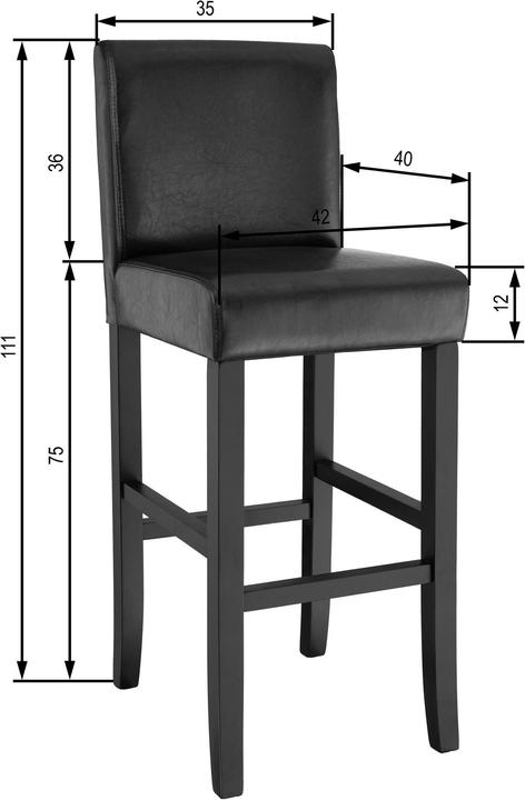 Produktbild tectake Barhocker