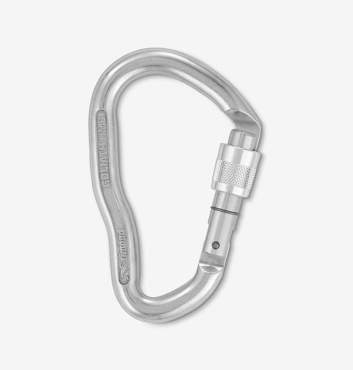 Actual product image Simond Snap hook HMS screw lock aluminium