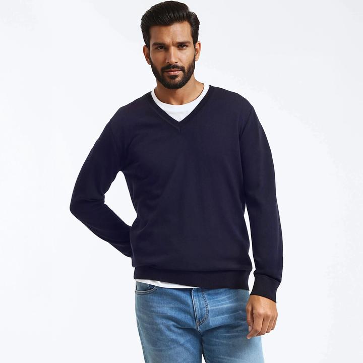 Image du produit La Redoute Collections Pull en V en 100& laine mérinos (S)
