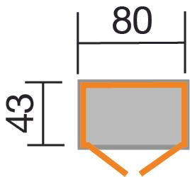 Produktbild Weka Holzbau Balkon/Terrassenschrank 195 A
