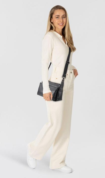 Image du produit Mandarina Duck Sac bandoulière carré en cuir avec poche intérieure zippée et sangle ajustable