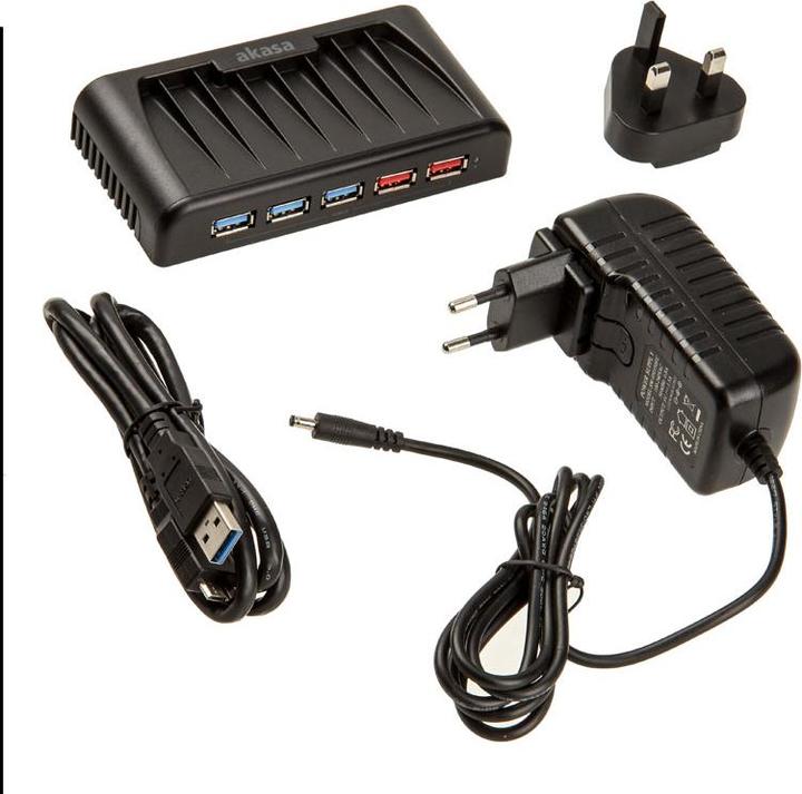 Actual product image Akasa Connect 7 EX (USB-C, 7 Ports)