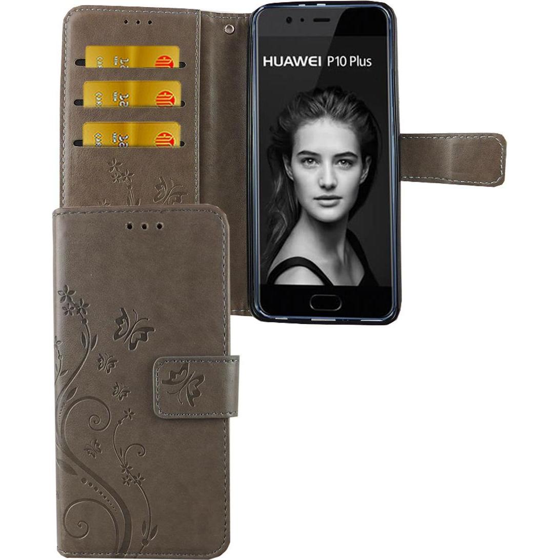 König Design Hülle Handy Schutz für Huawei P10 Plus Case Cover Tasche Wallet Etui Handyhülle (Huawei P10 Plus), Smartpho...