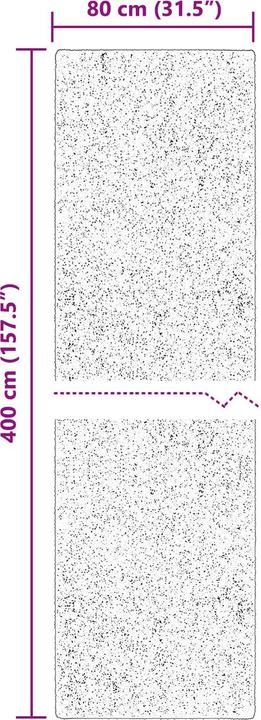 Produktbild vidaXL Moderner Teppich (400 x 80 cm)