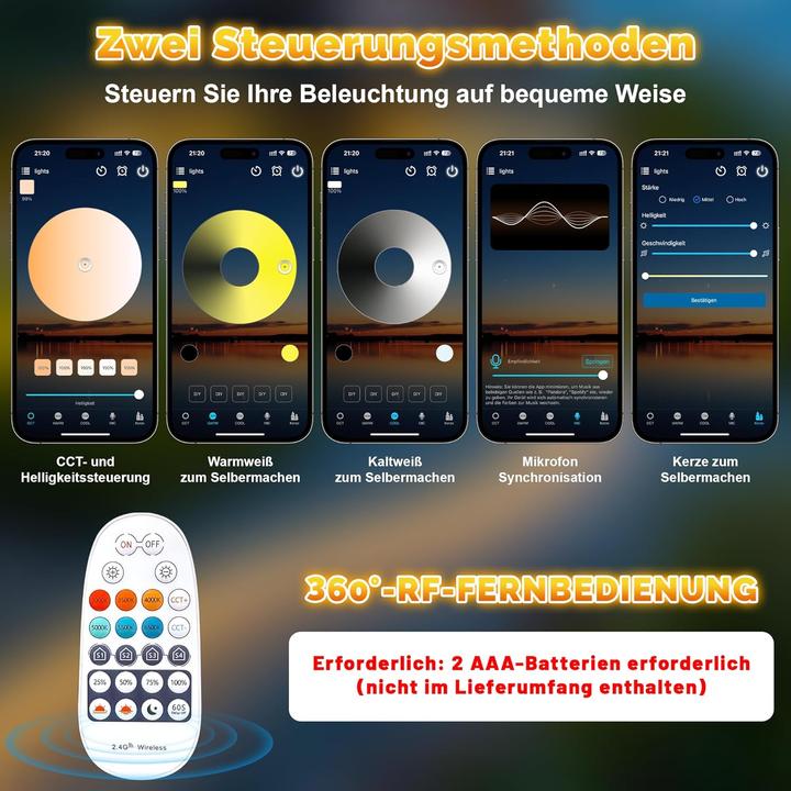 Image du produit Lumina Swiss 30m Set SmartLED Weiss Outdoor IP67 (Blanc froid, Blanc neutre, Blanc chaud, 3000 cm, Extérieur)