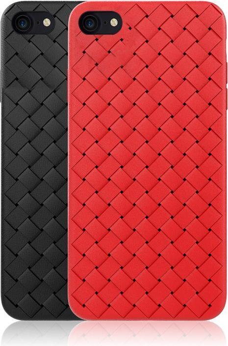 Produktbild Devia Woven Pattern Design Soft Case iPhone SE2 red (Apple iPhone SE (2nd Gen))