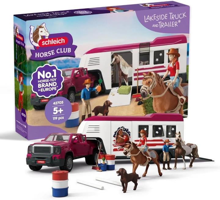 Actual product image Schleich Lakeside Truck mit Anhänger
