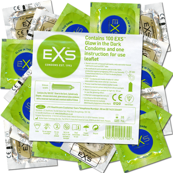 Immagine prodotto EXS Preservativi fosforescenti (100 pz.)