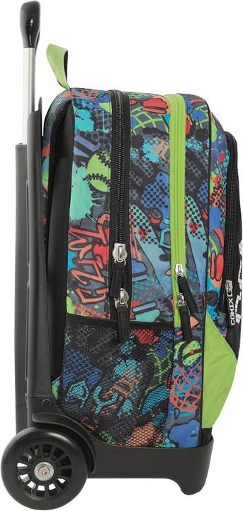 Actual product image Comix Unisex Kids' School Backpack Trolley with LED Lights and Adjustable Handle