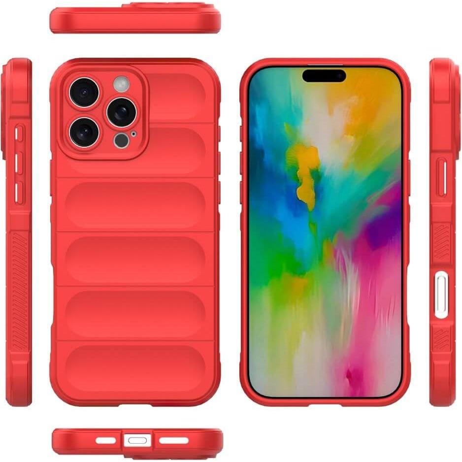 Thumbnail - Cover-Discount iPhone 16 Pro Max - Rugged Protective Hülle (Apple iPhone 16 Pro Max), Smartphone Hülle, Rot