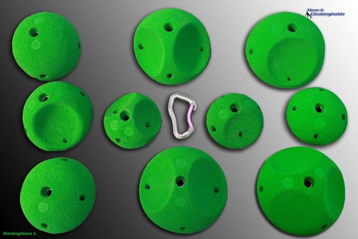 Produktbild Move It Climbingholds Hemisphere L Klettergriffe-Set (Grau)
