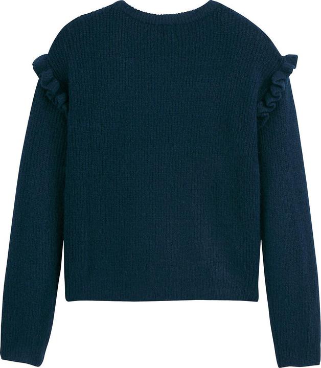 Immagine prodotto La Redoute Collections Maglia a maglia fine con collo rotondo e balze (128)