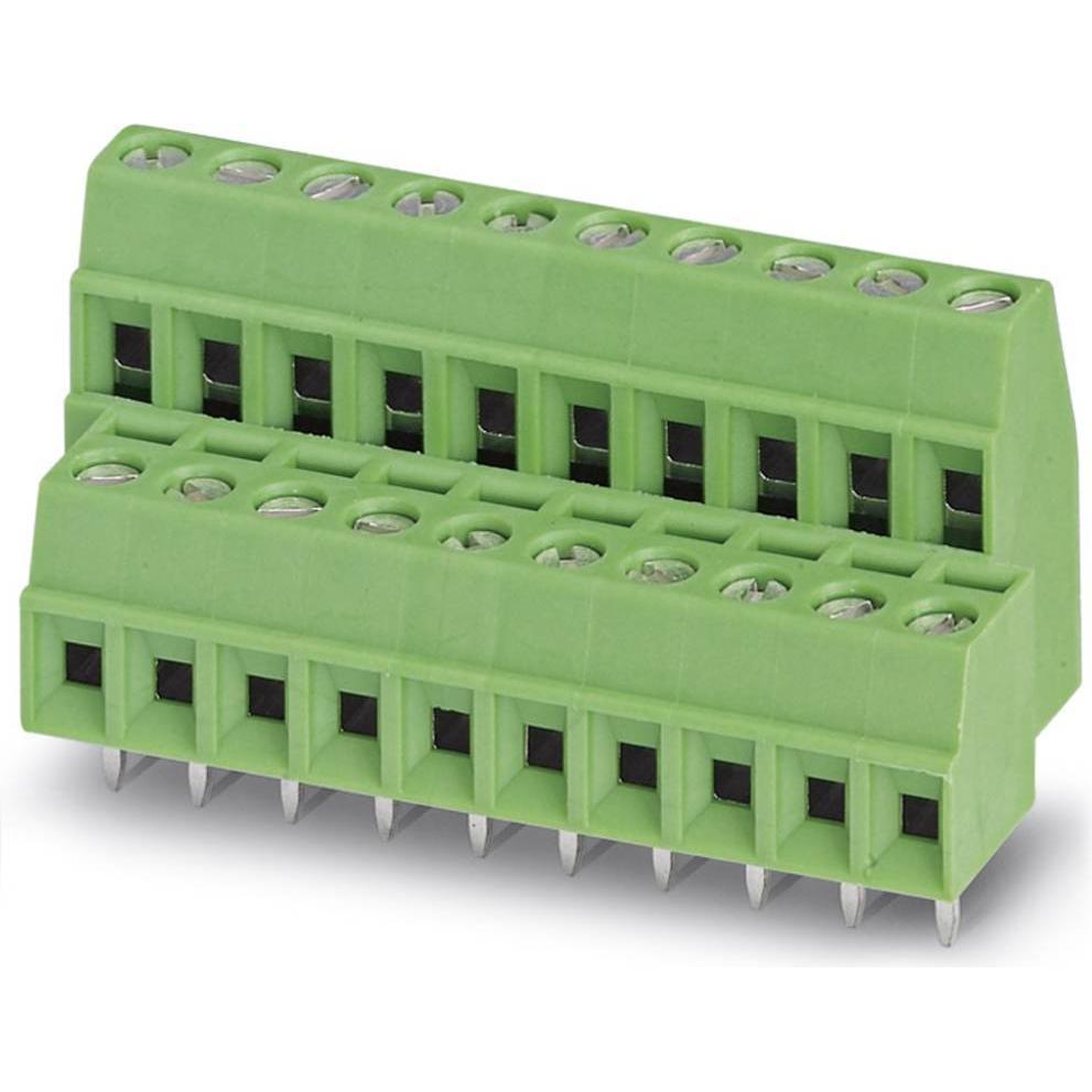 Phoenix Contact PCB Terminal Block, Cavo + Spina elettrica, Verde