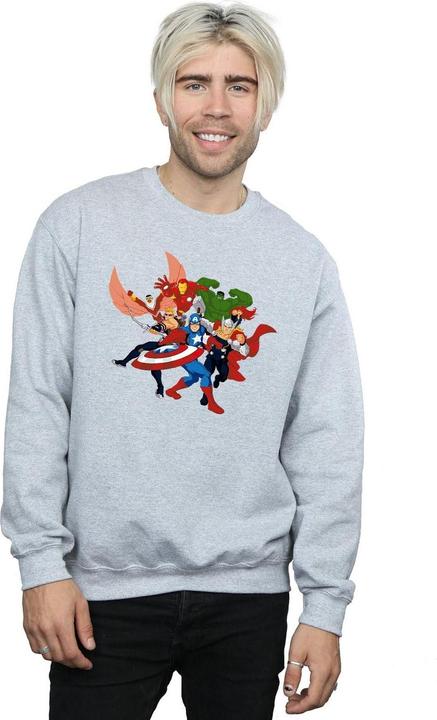 Immagine prodotto Avengers Assemble Comic Team Felpa Uomo (L)