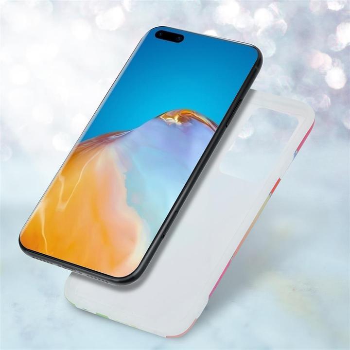 Image du produit Cadorabo Couverture IMD TPU Marbre coloré (Huawei P40)