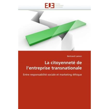 La citoyenneté de l'entreprise transnationale, Fachbücher