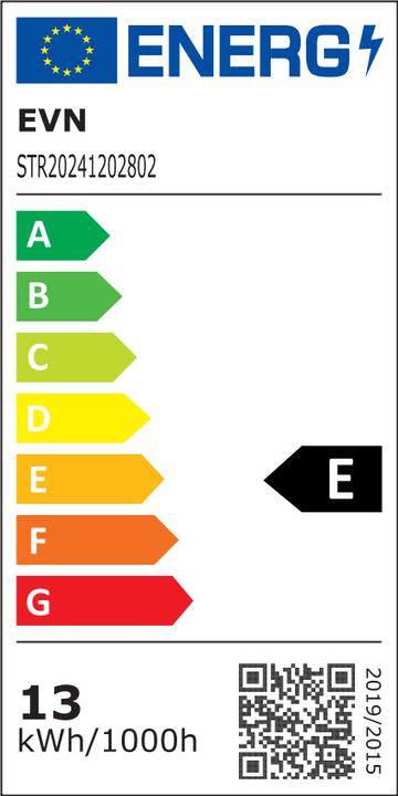 Energie-Label EVN-Lichttechnik LED-Strip (Weiss, 500 cm, Indoor)