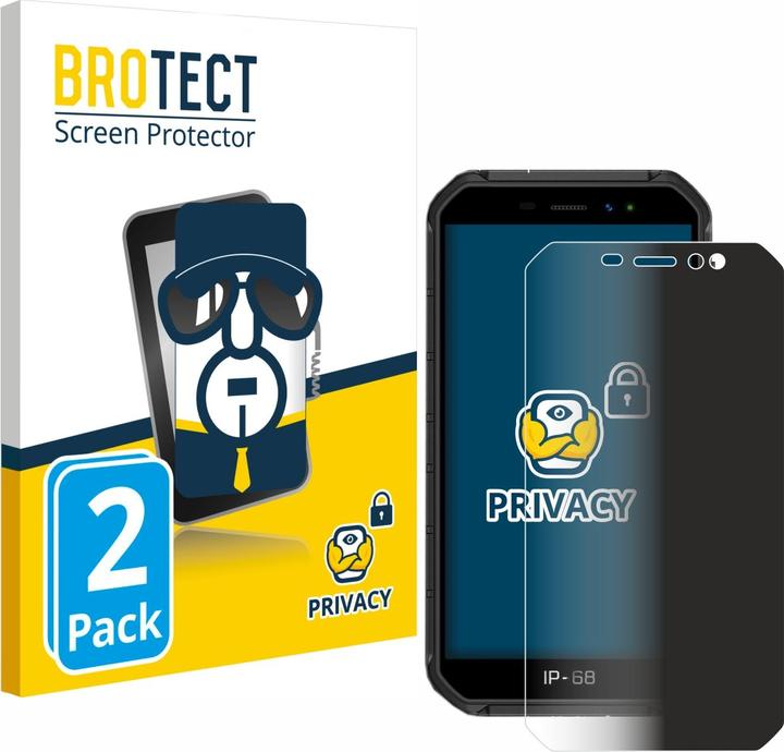 Actual product image BROTECT Anti-spy privacy film Blue light protection film (2 pcs., Ulefone Armor X7)
