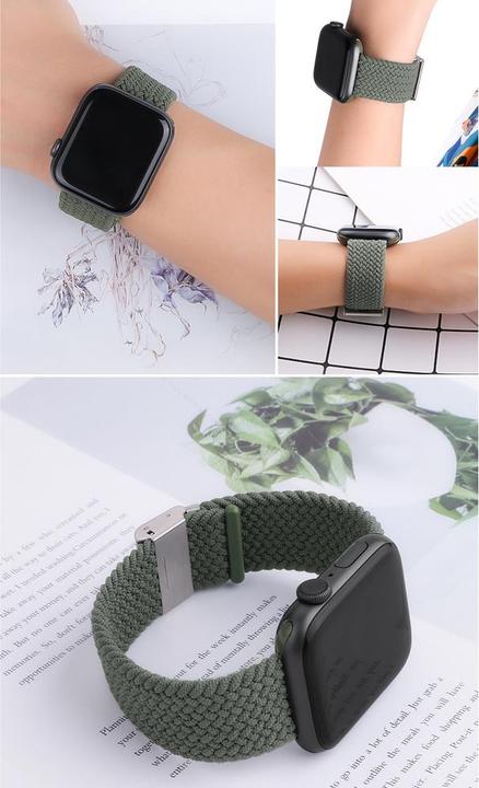 Produktbild Hurtel Armband Stoff Uhrenarmband Watch / SE / 5/4/3/2 (41mm / 40mm / 38mm) Geflochtenes Stoffarmband Uhren (38 mm, 40 mm, 41 mm, Geflecht)