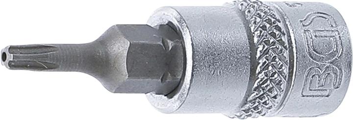 Actual product image BGS Bit Socket 6.3 mm (1/4") Drive T-Star tamperproof (for Torx) TS10 (Inner square)