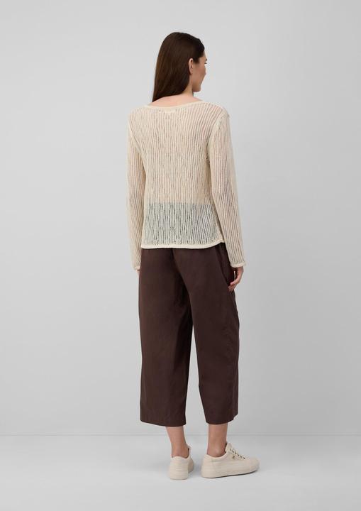 Actual product image S.Oliver Strickpullover Luftiger Strickpullover aus Leinenmix mit Ajourmuster (36)