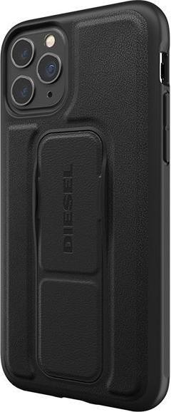 Actual product image Diesel Grip Case Leather Look iPhone 12/12 Pro czarny/black 42534 (Apple iPhone 12)