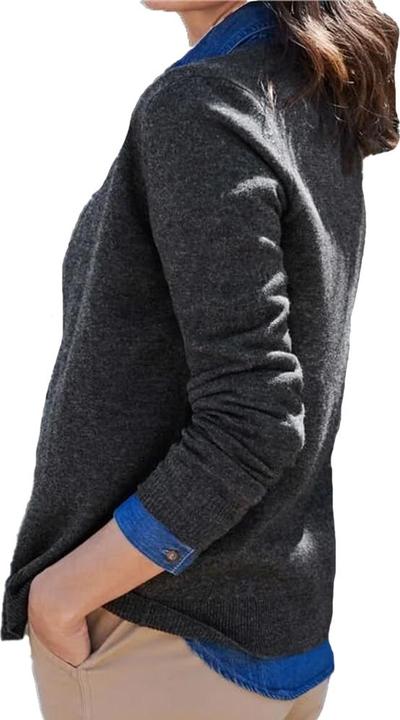 Produktbild Woolovers Strickjacke Rundhalsausschnitt Kaschmir Klassisch (S)