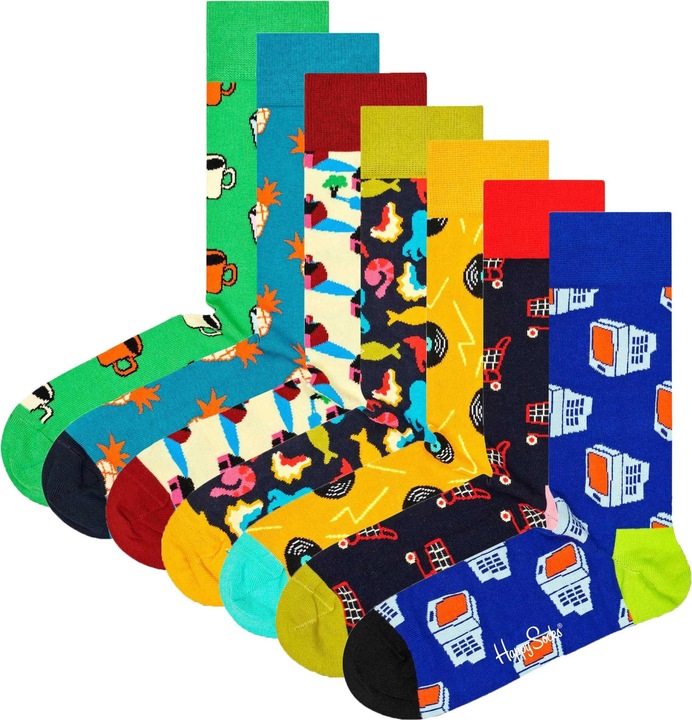 Actual product image Happy Socks 7 Days A Week Gift Set (pack of 7, 41 - 46)
