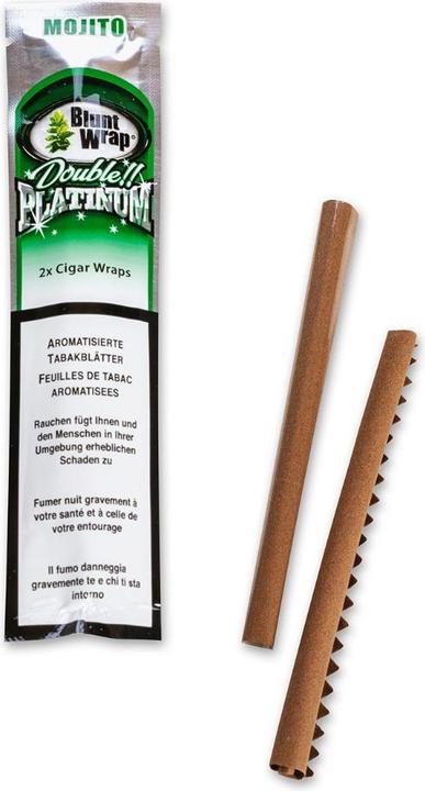 Actual product image Blunt Wraps Double Platinum Mojito 2 in 1