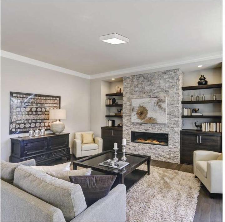 Actual product image Emos Surface-mounted LED light NEXXO, square, white, 21W, with Change CCT (1900 lm)