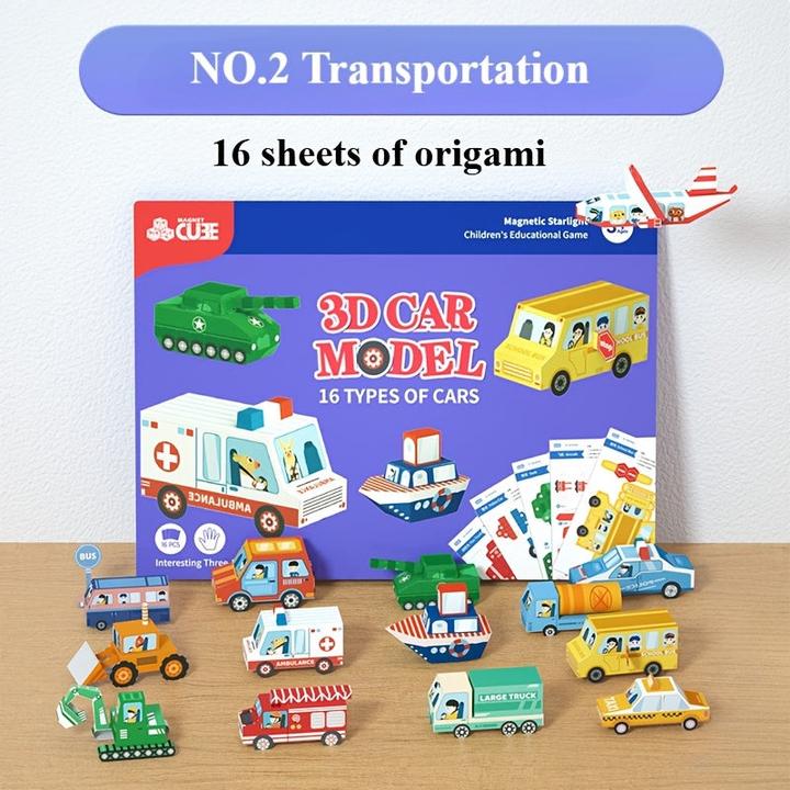 Produktbild Activity Board 1 pc 3D Origami Papier Handwerk Kit - gemischte Farbe, Multi-Thema geometrische Puzzle-Sets für (1x)