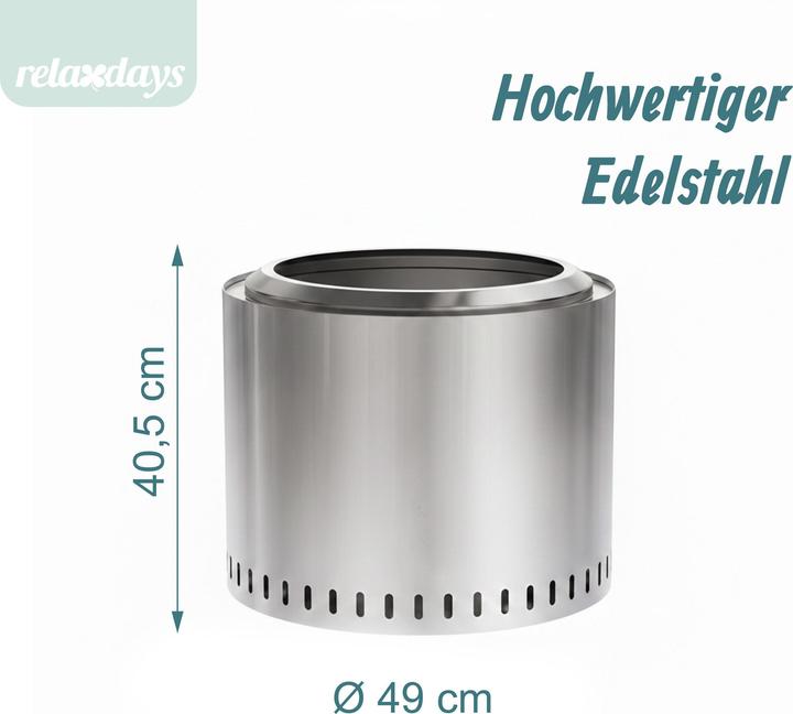 Produktbild Relaxdays Rauchfreie Feuerschale (49 cm)