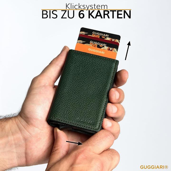 Actual product image Guggiari Kreditkartenetui mit Münzfach und RFID-Schutz