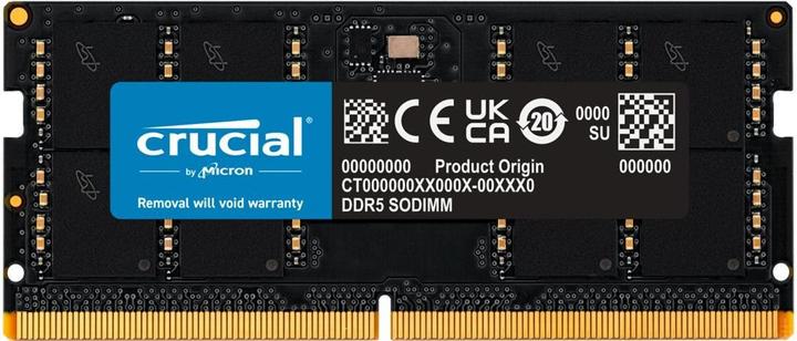 Image du produit Crucial 32 Go DDR5-4800 tray SODIMM CL40 (16Gbit) (1 x 32GB, 4800 MHz, RAM DDR5, SO-DIMM)