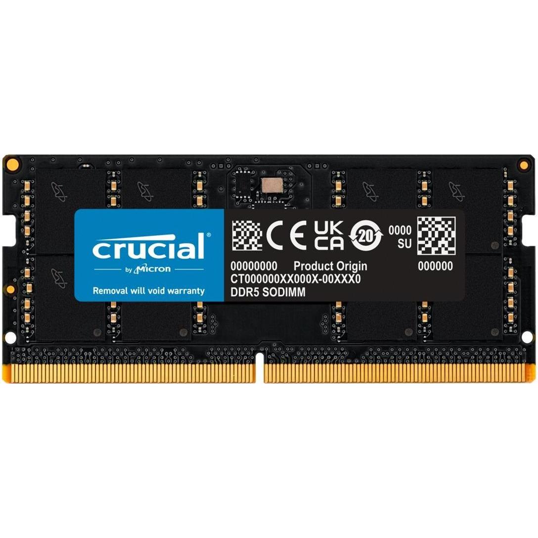 Crucial 32GB DDR5-4800 tray SODIMM CL40 (16Gbit) (1 x 32GB, 4800 MHz, DDR5-RAM, SO-DIMM), RAM