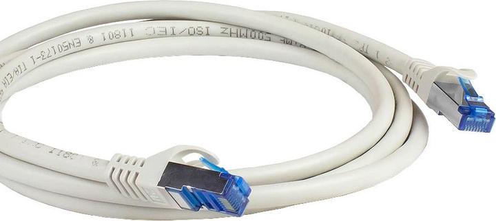 Actual product image Good Connections RNS® patch cable SmartFLEX, Cat.6A, S/FTP, PiMF, halogen-free (LSZH), 500MHz, CU, grey, 0.15m, ® (S/FTP, CAT6a, 0.15 m)