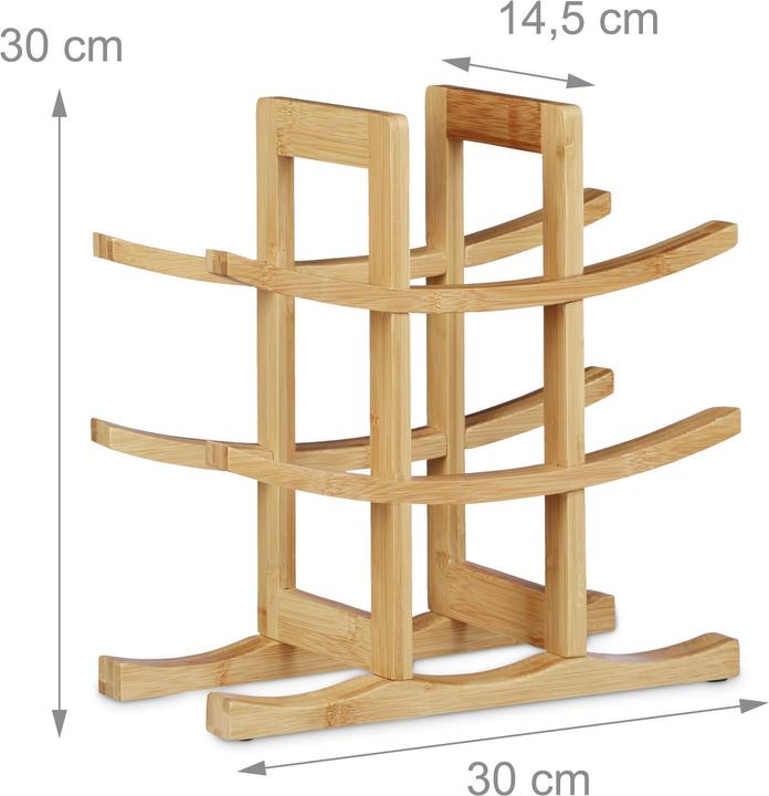 Produktbild Relaxdays Bambus (30 x 14.5 x 30 cm, 9 Fl.)