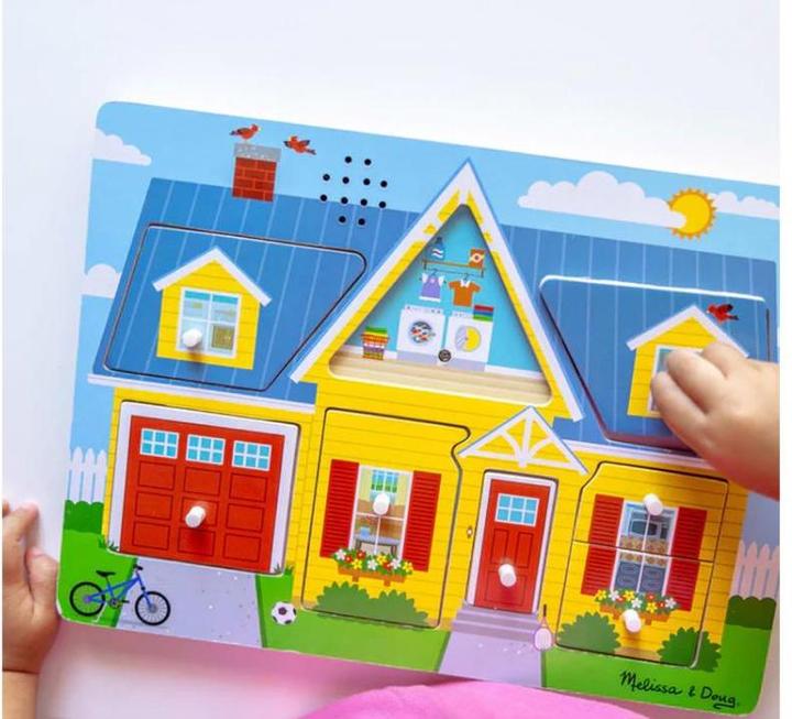 Produktbild Melissa & Doug Sound-Puzzle Haus (8 Teile)
