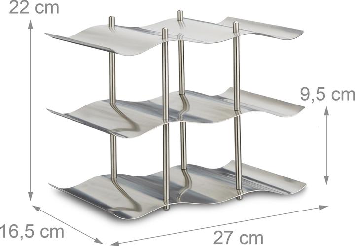 Actual product image Relaxdays Stainless steel (27 x 16.5 x 22 cm)