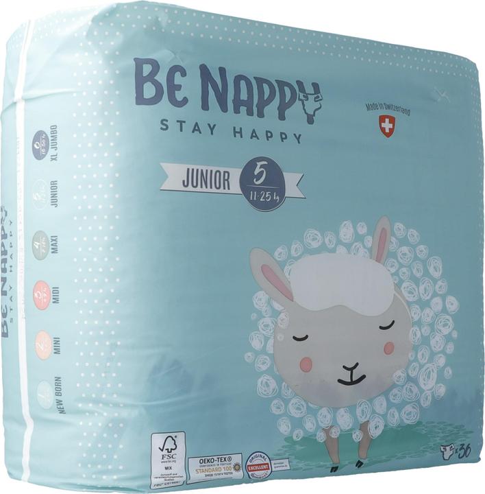 Produktbild Be Nappy Windel (Gr. 5, 36 Stück)