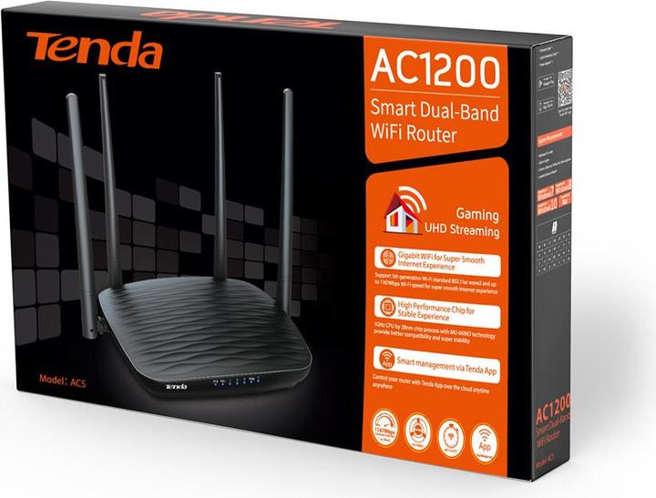 Image du produit Tenda WL Routeur AC5 AC1200 Dual-Band