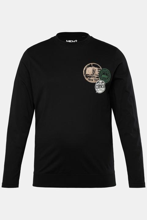 Produktbild Men+ Langarmshirt Bauchfit, Brustprint (8XL)