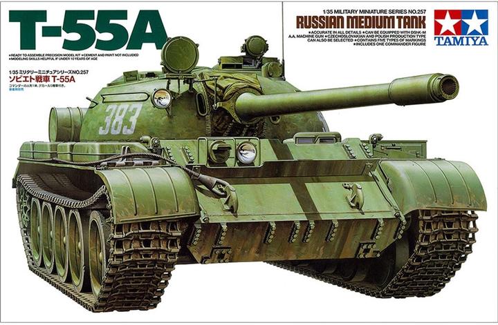 Actual product image Tamiya Soviet Tank T-55