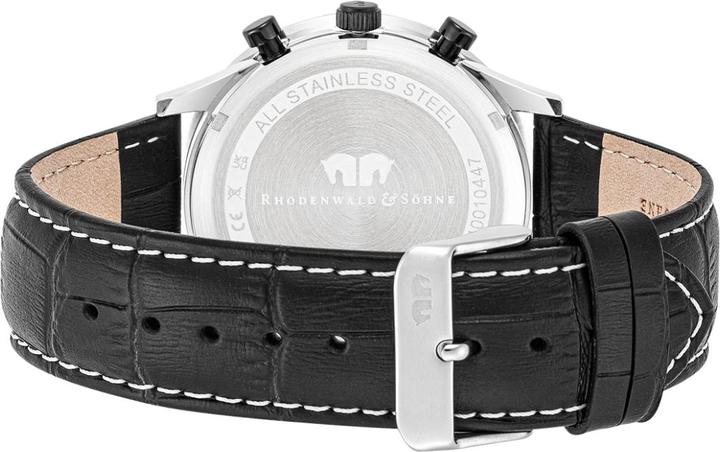 Produktbild Herren Chronograph Flight Captain Echtleder Schwarz - 34122 (Chronograph, 43.80 mm)