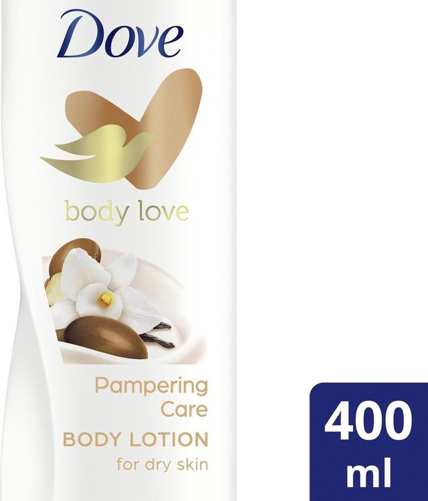 Productafbeelding Dove voedende Lichaamsverzorging Verwennerij boterboomolie bodylotion 400ml (Lichaamslotion, 400 ml)