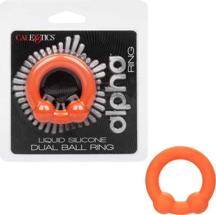 CalExotics Alpha™ Liquid Silicone Dual Ball Ring (3.75 cm)