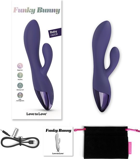 Produktbild Love to Love Funky Bunny - Kaninchen-Vibrator - Indigo
